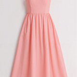 Aurevia | Sieviešu Ascot stila A formas kāzu viesu midi kleita