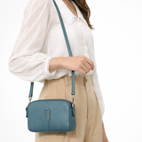 Pella | Sieviešu kompakta divu rāvējslēdzēju crossbody pleca soma