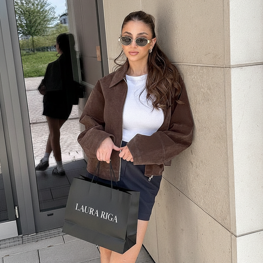 Laura Riga Social Proof - Brown Jacket